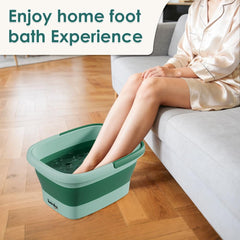 Beinilai foot spa features eight massage rollers for soothing rejuvenation.