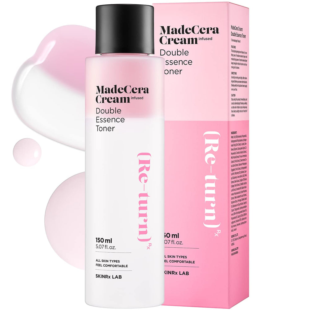 BEISIKS SkinRxLAB MadeCera frasco: tónico de doble esencia hidrata y calma la piel sensible.