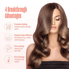 Bekind Twist Pro 2-in-1 curling brush for sleek, full curls.