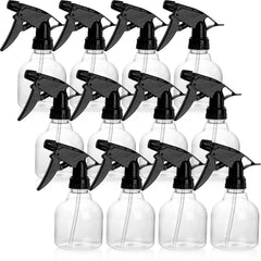 Bekith 8 oz spray bottle front view showing clear body for quick product identification