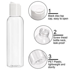 Bekith BPA-free plastic bottle ideal for storing lotions, shampoos, and creams.
