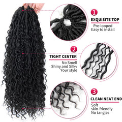 BEkjdiof Deep Curly Ends image highlights voluminous river locs and texture.