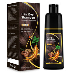 BELEZALIB champú-tinte para cabello castano oscuro, cubre canas con nutrición natural.