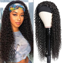 Bellarayine headband wig deep wave 20 inch shows natural texture for everyday wear.