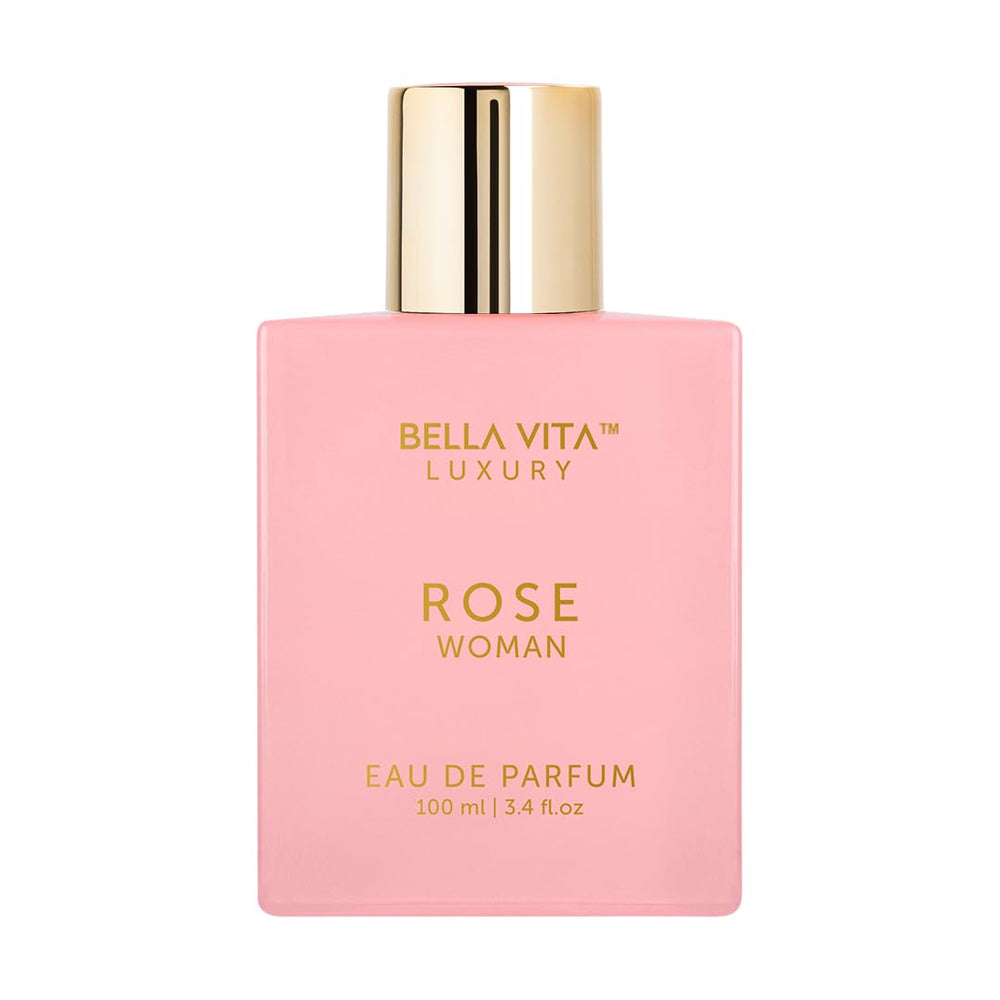 Bellavita Luxury Rose EDP bottle showcases elegant daily wear