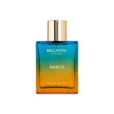 Bellavita Narco perfume bottle showcases luxurious musk and vanilla notes for lasting allure.