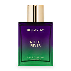 BELLAVITA Night Fever bottle close-up highlighting universal appeal and lasting aroma.