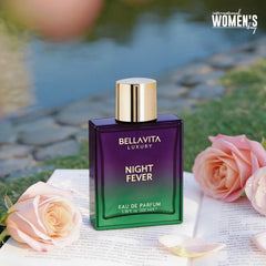 BELLAVITA Night Fever note profile showing bergamot, mandarin, and peach.