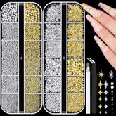 BELLEBOOST 2640Pcs star charms bundle for dazzling nail designs at home