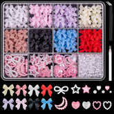BELLEBOOST 600pcs 3D nail charms box for varied designs