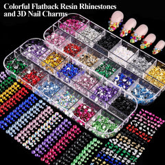 BELLEBOOST colorful rhinestones 3mm set for radiant nails