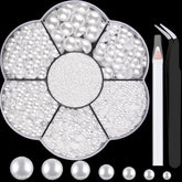 BELLEBOOST nail art pearls 6000pcs box for elegant designs and easy DIY decorating