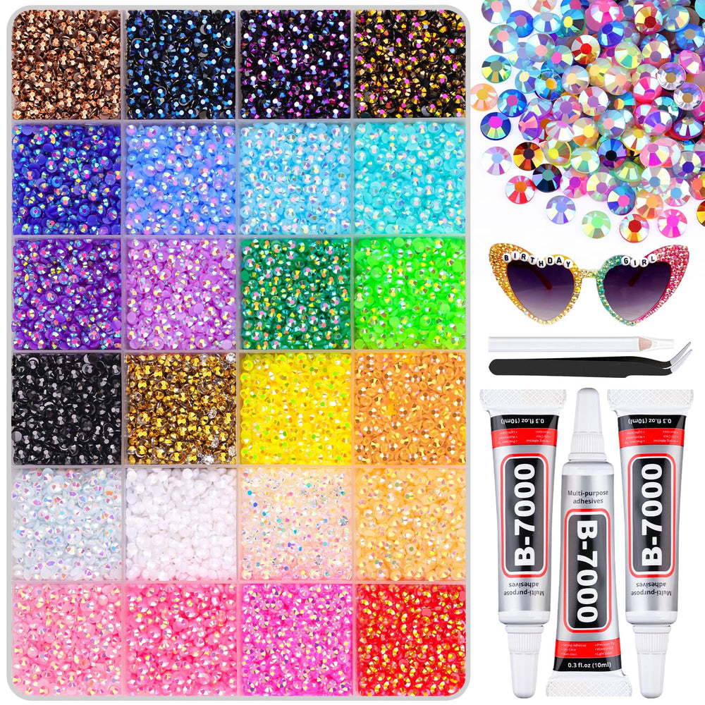 BELLEBOOST resin rhinestones 3mm multicolor grid for vibrant crafts