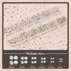 BELLEBOOST Rhinestones Flat-back Mixed Colors for versatile nail decor.