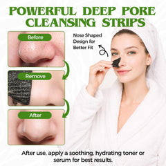 Bellisinno activated charcoal pore cleanse in use