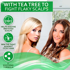 Bellisso árbol de té acondicionador botella: nutrición ligera para puntas brillantes.