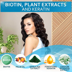 Bellisso biotin conditioner bottle front with volumizing emphasis for thicker feeling locks.
