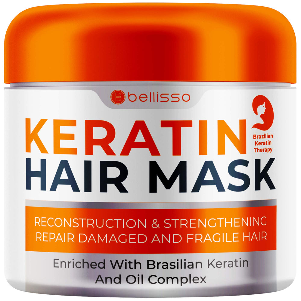 Bellisso mascarilla keratina para cabello deteriorado: reparación de puntas y brillo