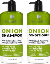 Bellisso Onion Shampoo bottle with rosemary and biotin for fuller-looking hair
