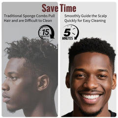 Belongtous textured rubber sponge activates 4C curls with durable design.