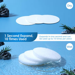 Belongtous exfoliating sponges provide gentle exfoliation for refreshed skin.
