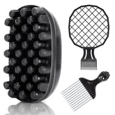Belongtous premium twist hair sponge brush defines curls and speeds up daily styling.