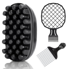 Belongtous premium twist hair sponge brush defines curls and speeds up daily styling.