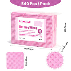 BELOOSYE toallitas absorbentes de textura suave para uñas, secado rápido.