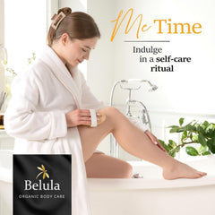 Belula exfoliating face brush close-up showing gentle facial exfoliation