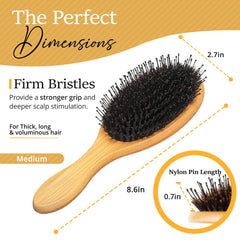 Belula Wooden Comb detangles wet hair gently and reduces snagging.