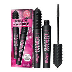 Benefit Badgal Bang mascara duo delivers double-volume lashes with a smudge-proof, water-resistant finish.