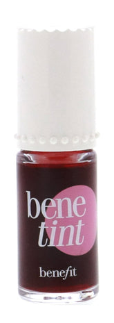 Benefit Bene Tint bottle pour delivering a rose tint on lips and cheeks.