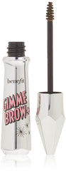 Benefit Gimme Brow Volumizing Fiber Gel tube close-up shows rich color for natural fullness