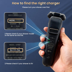 Close-up of 5V output on BENSN charger highlighting safe power delivery