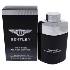 Bentley Black Edition EDP bottle pour for all-day fragrance