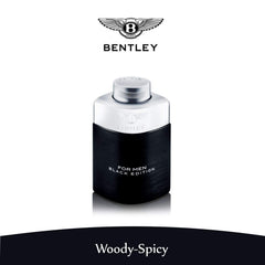 Hero packaging for Bentley Black Edition EDP, gift-ready presentation