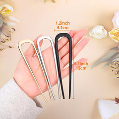 BEoffer U-shaped hair pin closeup highlighting smooth finish and grip