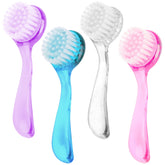 Beomeen blue facial brush with ergonomic handle for gentle cleansing