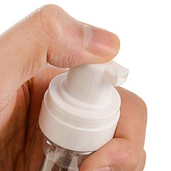 Beoncall leakproof cap on foam bottle highlights secure travel-friendly container.