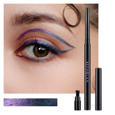 Delineador BEPHOLAN metálico azul-violeta para look brillante y duradero.