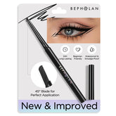 BE PHOLAN black eyeliner pencil with a 45-degree blade for precise lines.
