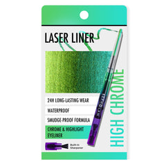 Delineador BEPHOLAN Chameleon verde metálico, acabado duradero para ojos.