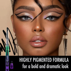 Delineador BEPHOLAN negro gel impermeable para mirada duradera.