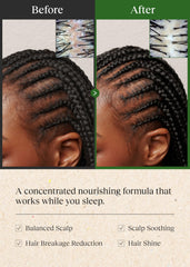 Bephor Braid Rev Balm scalp-massage during nightly routine