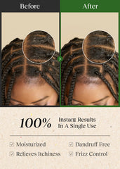 Bephor scalp toner refreshing spray near braids promotes balanced moisture