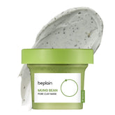 Beplain mascarilla de frijol mung, envase de 120 ml para limpieza suave.