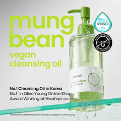Beplain Aceite Desmaquillante de Frijol Mung, remoción suave de maquillaje de ojos