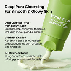 Beplain Purifying Foam removes impurities while balancing the skin's natural barrier.
