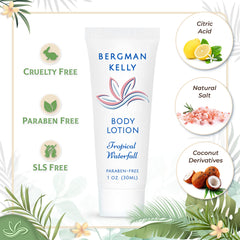 Bulk 100-pack Bergman Kelly hotel amenities for easy guest care