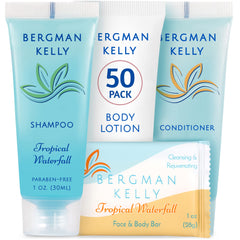 BERGMAN KELLY hotel soap bars in compact 1 oz size for guest hygiene